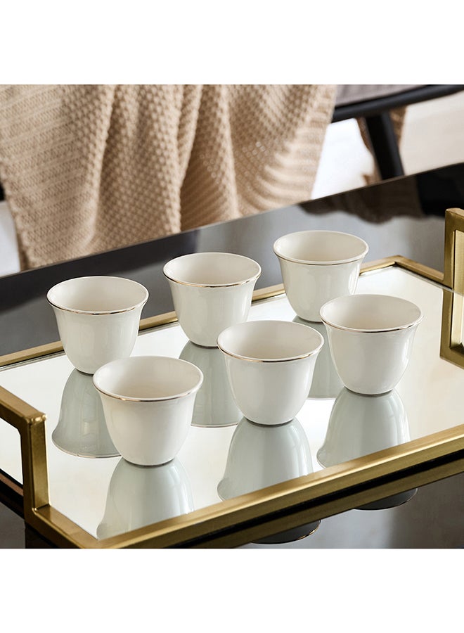 Home Box Cawa Cup Set, White, 6 Pieces - Image 1